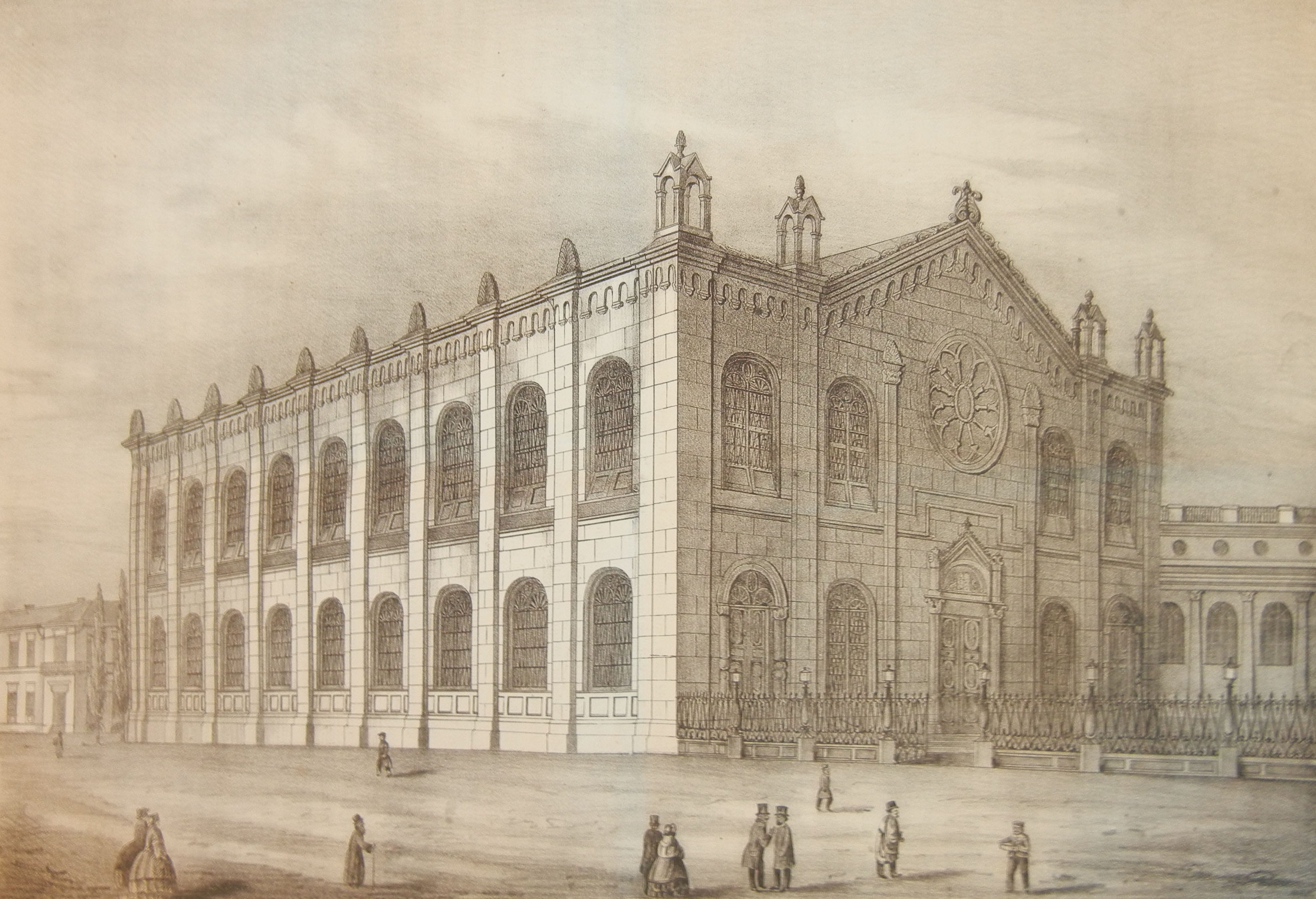 Odessa synagogue, 1860. From the weekly Allgemeine Illustrirte Judenzeitung